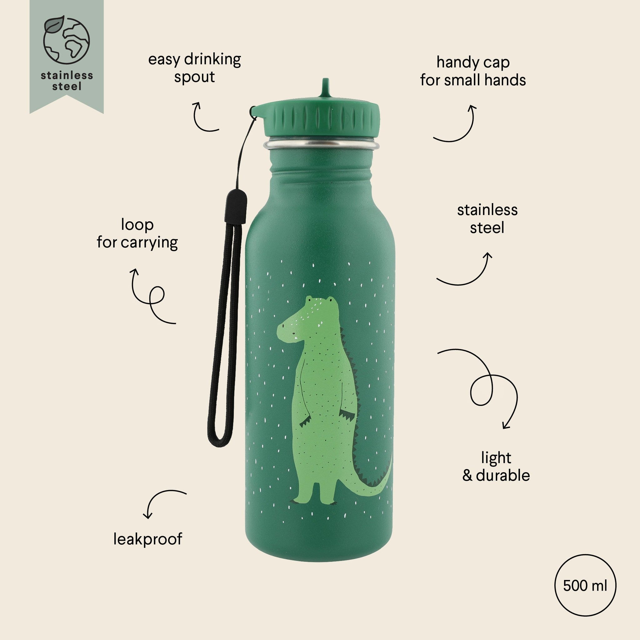 Gourde 500ml - Mr Crocodile