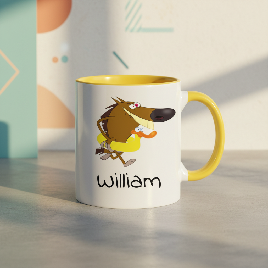 Mug à imprimer jaune