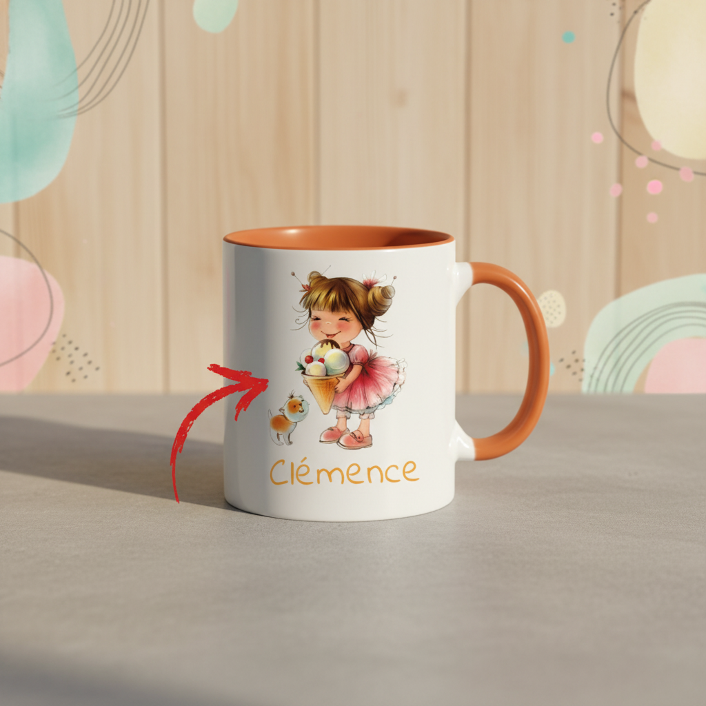 Mug à imprimer orange
